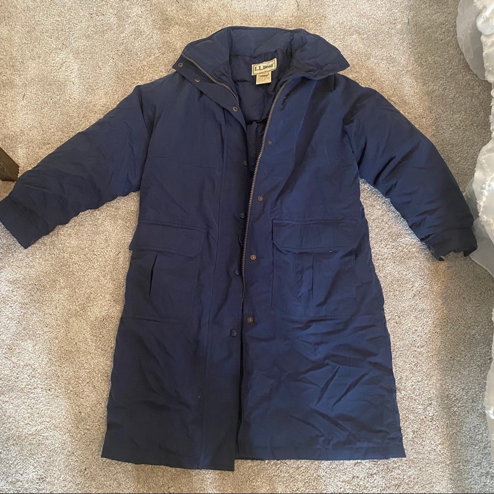 L.L. Bean Goose Down Long Puffer Coat Jacket